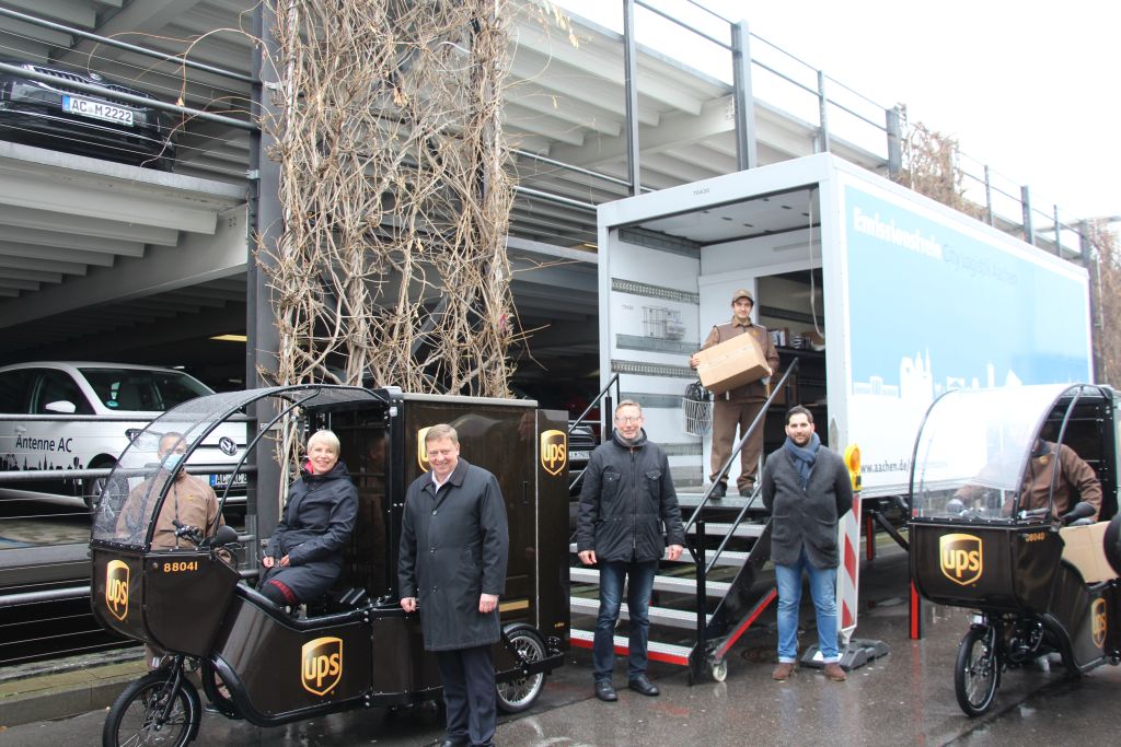 Pakete werden in Aachen umweltfreundlicher zugestellt